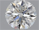 Natural Diamond 0.40 Carats, Round with Very Good Cut, H Color, SI1 Clarity and Certified by GIA