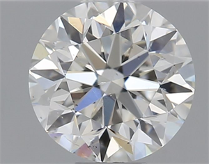 Picture of Natural Diamond 0.40 Carats, Round with Very Good Cut, H Color, SI1 Clarity and Certified by GIA