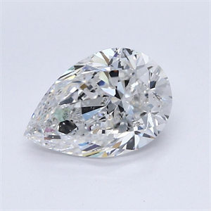 Picture of Natural Diamond 1.50 Carats, Pear with  Cut, D Color, SI2 Clarity and Certified by GIA