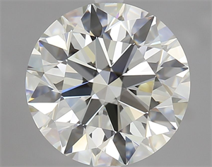 Picture of Natural Diamond 2.52 Carats, Round with Excellent Cut, I Color, IF Clarity and Certified by IGI