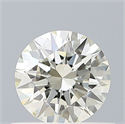 Natural Diamond 0.42 Carats, Round with Excellent Cut, I Color, IF Clarity and Certified by IGI