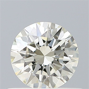 Picture of Natural Diamond 0.42 Carats, Round with Excellent Cut, I Color, IF Clarity and Certified by IGI