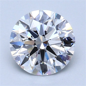 Picture of Natural Diamond 1.92 Carats, Round with Excellent Cut, D Color, VVS2 Clarity and Certified by GIA