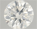 Natural Diamond 0.60 Carats, Round with Very Good Cut, K Color, I1 Clarity and Certified by GIA