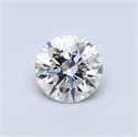 Natural Diamond 0.43 Carats, Round with Very Good Cut, H Color, SI1 Clarity and Certified by GIA