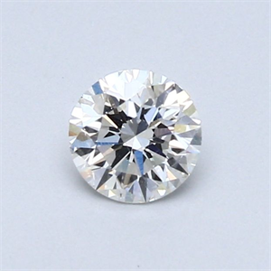 Picture of Natural Diamond 0.43 Carats, Round with Very Good Cut, H Color, SI1 Clarity and Certified by GIA