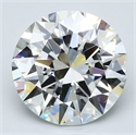 Natural Diamond 4.02 Carats, Round with Very Good Cut, H Color, VS1 Clarity and Certified by GIA