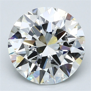 Picture of Natural Diamond 4.02 Carats, Round with Very Good Cut, H Color, VS1 Clarity and Certified by GIA