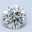 Natural Diamond 1.80 Carats, Round with Excellent Cut, G Color, VS1 Clarity and Certified by GIA