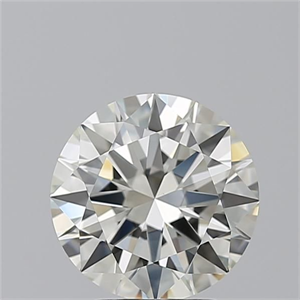 Picture of Natural Diamond 2.70 Carats, Round with Excellent Cut, K Color, VVS2 Clarity and Certified by GIA