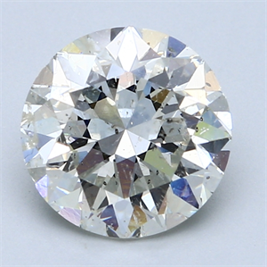 3.01 Carats, Round Diamond with Excellent Cut, G Color, SI1 Clarity and Certified by EGL