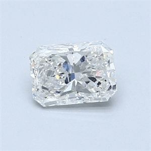 Picture of 0.61 Carats, Radiant Diamond with  Cut, D Color, SI2 Clarity and Certified by EGL