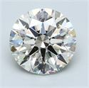 4.02 Carats, Round Diamond with Excellent Cut, G Color, SI1 Clarity and Certified by EGL