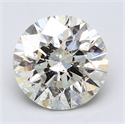 5.01 Carats, Round Diamond with Excellent Cut, G Color, SI2 Clarity and Certified by EGL
