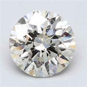 Picture of 5.01 Carats, Round Diamond with Excellent Cut, G Color, SI2 Clarity and Certified by EGL