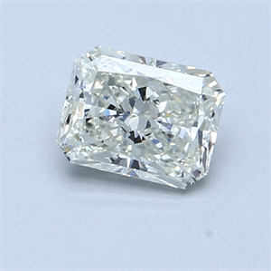0.81 Carats, Radiant Diamond with  Cut, F Color, VS2 Clarity and Certified by EGL
