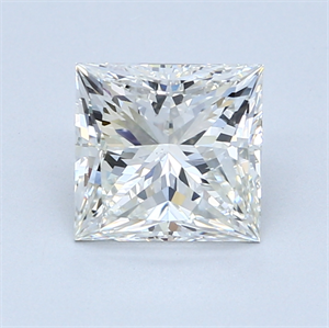 2.01 Carats, Princess Diamond with  Cut, F Color, VVS2 Clarity and Certified by EGL