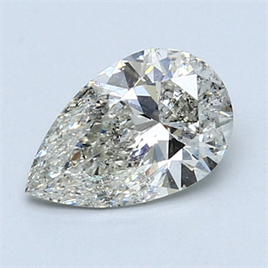 1.02 Carats, Pear Diamond with  Cut, F Color, SI1 Clarity and Certified by EGL