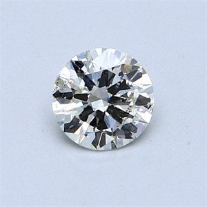0.50 Carats, Round Diamond with Very Good Cut, F Color, SI1 Clarity and Certified by EGL