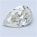 1.51 Carats, Pear Diamond with  Cut, E Color, SI1 Clarity and Certified by EGL