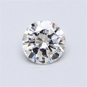 0.54 Carats, Round Diamond with Very Good Cut, D Color, SI1 Clarity and Certified by EGL