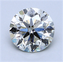 1.70 Carats, Round Diamond with Excellent Cut, G Color, VS2 Clarity and Certified by EGL