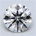 2.15 Carats, Round Diamond with Excellent Cut, F Color, VS2 Clarity and Certified by EGL