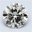 5.02 Carats, Round Diamond with Excellent Cut, H Color, SI1 Clarity and Certified by EGL