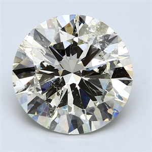 Picture of 5.02 Carats, Round Diamond with Excellent Cut, H Color, SI1 Clarity and Certified by EGL