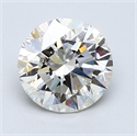 1.52 quilates, Redondo Diamante , Color F, claridad VS2 y certificado por EGL INT 