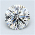 1.70 Carats, Round Diamond with Excellent Cut, F Color, VS1 Clarity and Certified by EGL