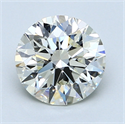 1.70 Carats, Round Diamond with Excellent Cut, G Color, VS1 Clarity and Certified by EGL