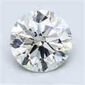 1.72 Carats, Round Diamond with Excellent Cut, G Color, VS2 Clarity and Certified by EGL