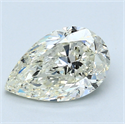1.82 Carats, Pear Diamond with  Cut, H Color, VS2 Clarity and Certified by EGL