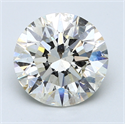 4.01 Carats, Round Diamond with Excellent Cut, F Color, SI1 Clarity and Certified by EGL