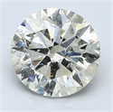 2.29 Carats, Round Diamond with Excellent Cut, G Color, SI2 Clarity and Certified by EGL
