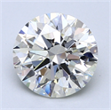 2.01 quilates, Redondo Diamante , Color H, claridad VS2 y certificado por EGL INT 