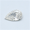 0.31 Carats, Pear Diamond with  Cut, D Color, VS1 Clarity and Certified by EGL