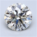 2.51 Carats, Round Diamond with Excellent Cut, G Color, VS2 Clarity and Certified by EGL