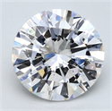 3.01 Carats, Round Diamond with Excellent Cut, D Color, SI1 Clarity and Certified by EGL