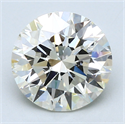 3.00 Carats, Round Diamond with Excellent Cut, H Color, VS1 Clarity and Certified by EGL