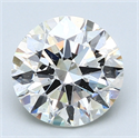 3.00 Carats, Round Diamond with Excellent Cut, F Color, VS2 Clarity and Certified by EGL