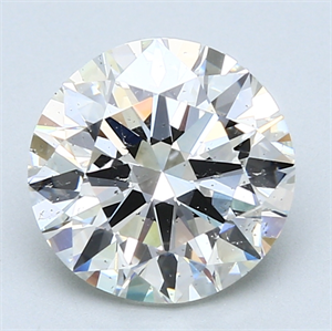 Picture of 3.00 Carats, Round Diamond with Excellent Cut, F Color, VS2 Clarity and Certified by EGL