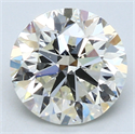 2.44 Carats, Round Diamond with Excellent Cut, G Color, SI1 Clarity and Certified by EGL