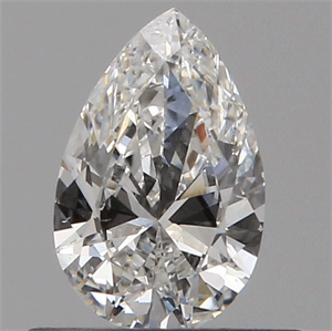 0.40 Carats, PEAR Diamond with  Cut, F Color, SI1 Clarity and Certified by GIA