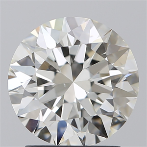 Picture of Natural Diamond 2.07 Carats, Round with Excellent Cut, H Color, VS2 Clarity and Certified by IGI