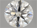 Natural Diamond 1.70 Carats, Round with Excellent Cut, I Color, VVS1 Clarity and Certified by GIA