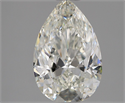 Natural Diamond 1.55 Carats, Pear with  Cut, G Color, VVS1 Clarity and Certified by IGI