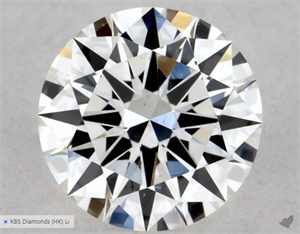 Picture of Natural Diamond 0.42 Carats, Round with Excellent Cut, G Color, VS2 Clarity and Certified by GIA