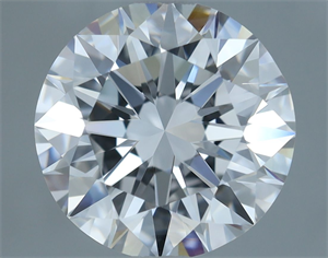 Picture of Natural Diamond 2.00 Carats, Round with Excellent Cut, D Color, IF Clarity and Certified by GIA